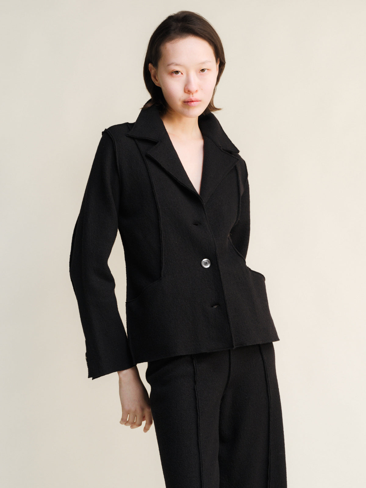 "Bar" jacket in boiled wool, photo 1