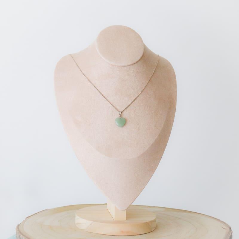 Pendentif Coeur en Aventurine verte, photo 3