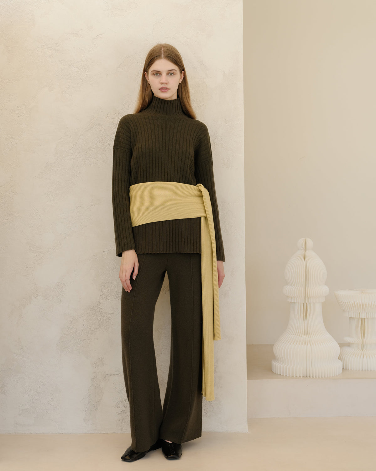 Wide-leg trousers, cashmere blend, photo 7