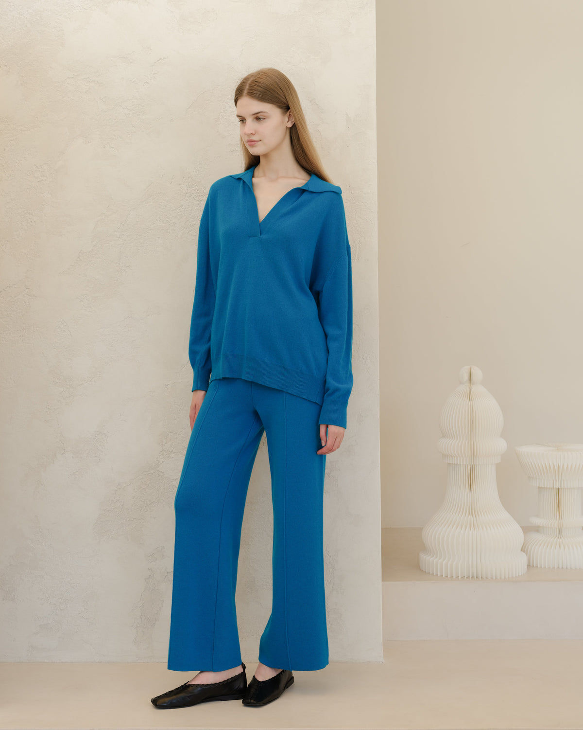 Wide-leg trousers, cashmere blend, photo 19