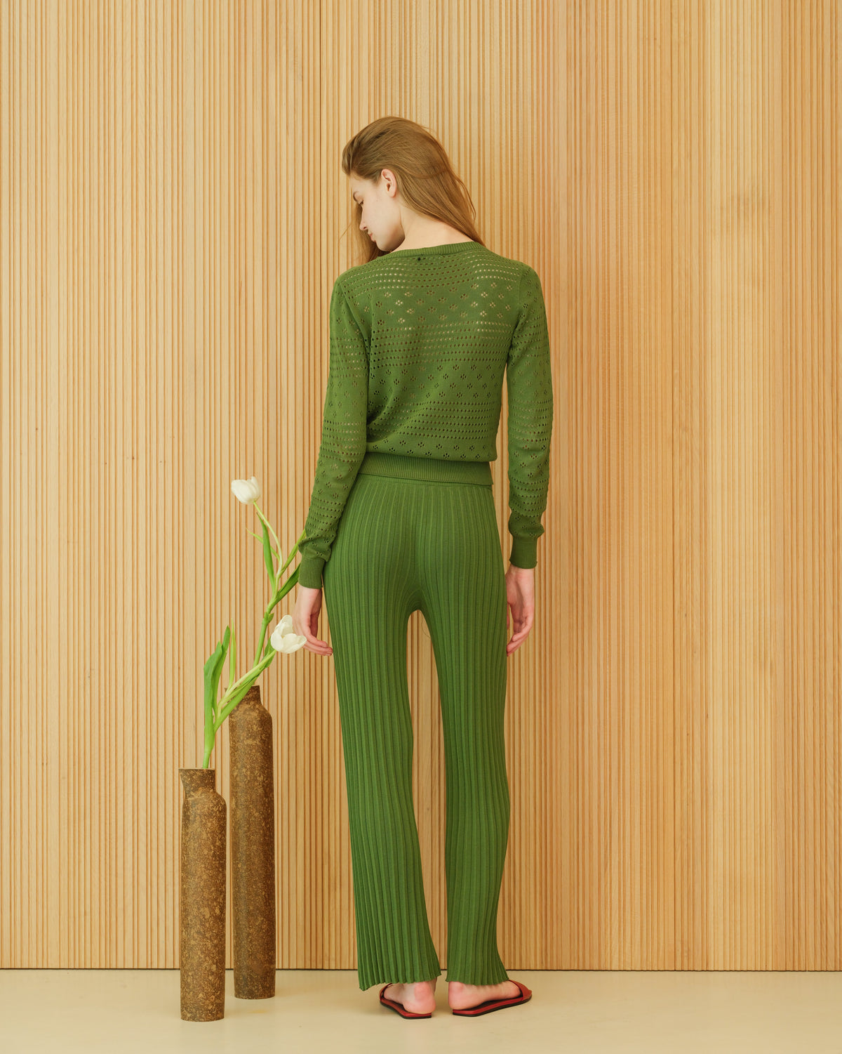 Pantalon plissé en coton, photo 9