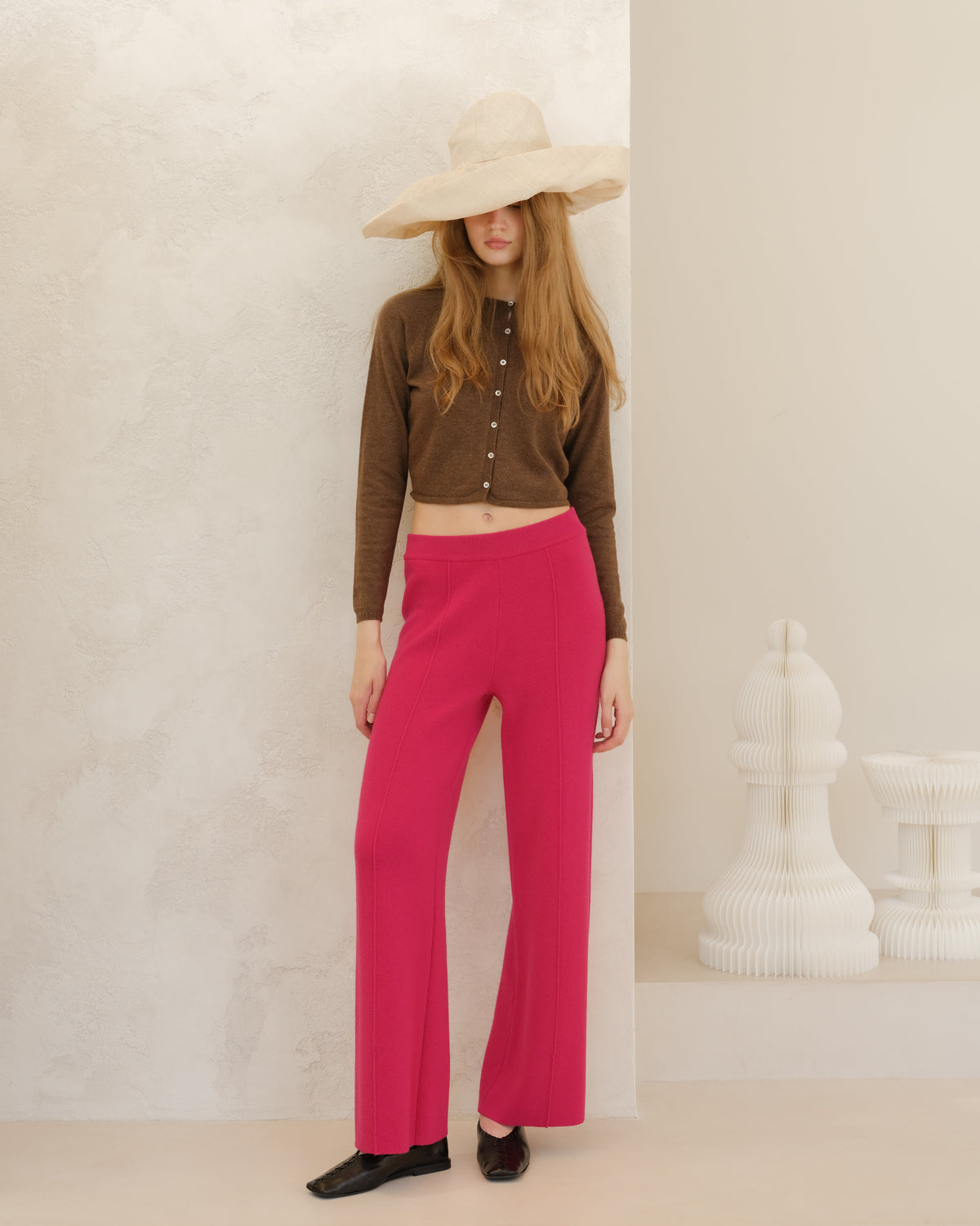Wide-leg trousers, cashmere blend, photo 15