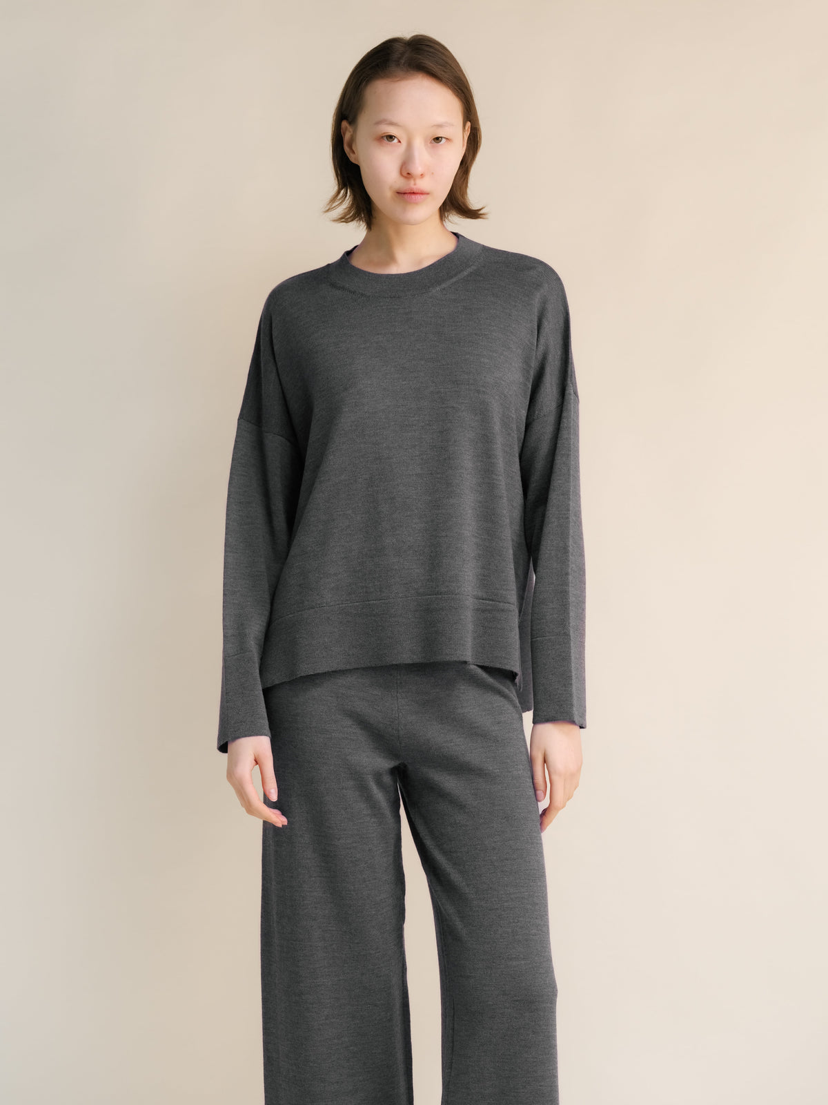 Pull oversize en laine mérinos extra fine, photo 9