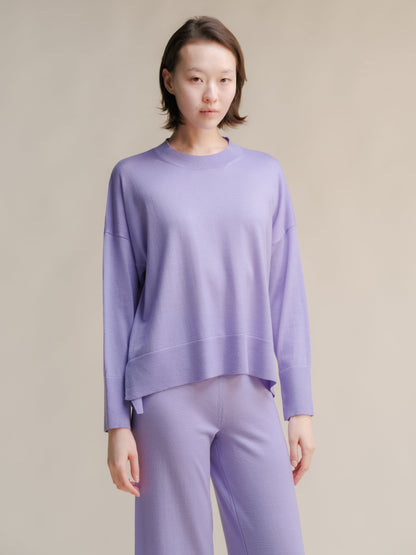 Pull oversize en laine mérinos extra fine, photo 5