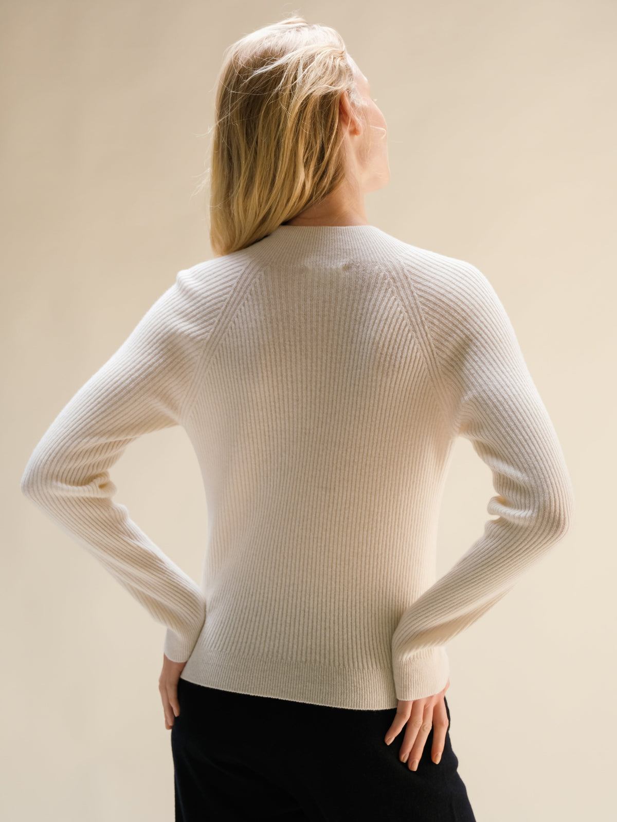 Pull col cheminée, mélange cachemire, photo 10