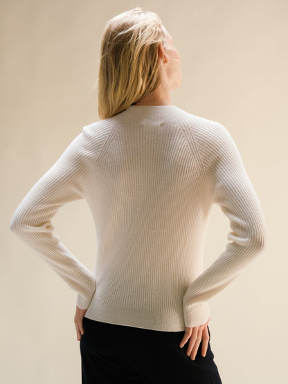 Pull col cheminée, mélange cachemire, photo 10