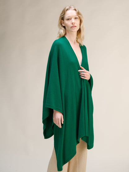 Long cape, cashmere blend, photo 2