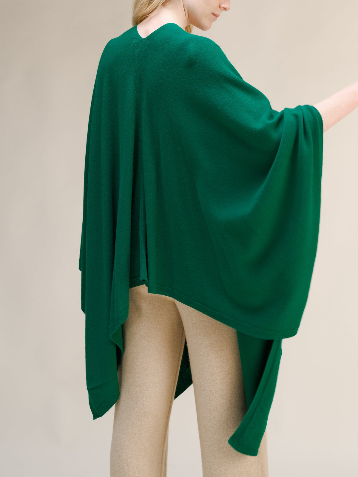 Long cape, cashmere blend, photo 3