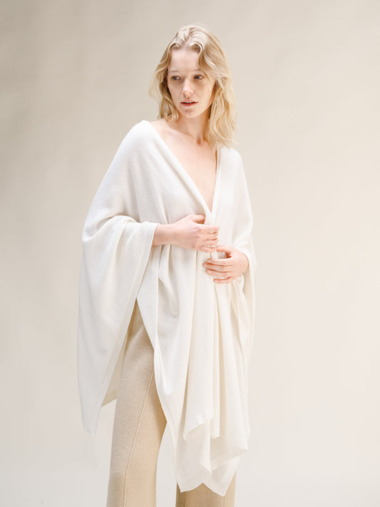 Mantella lunga, misto cashmere, foto 1
