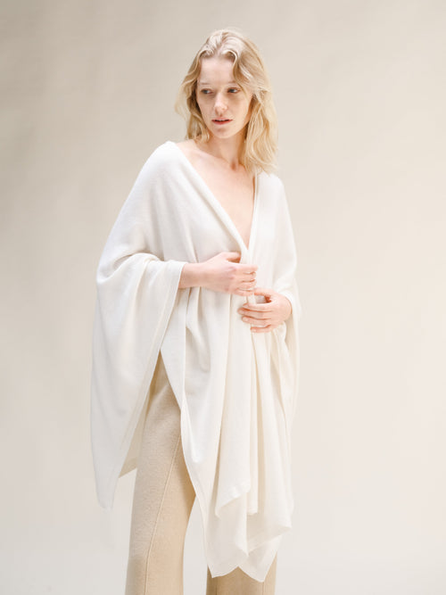 Mantella lunga, misto cashmere, foto 1