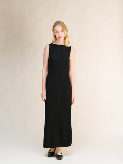 Vestido de cuello barco, mezcla de cachemira, foto 11