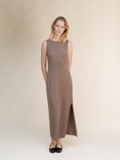 Vestido de cuello barco, mezcla de cachemira, foto 13
