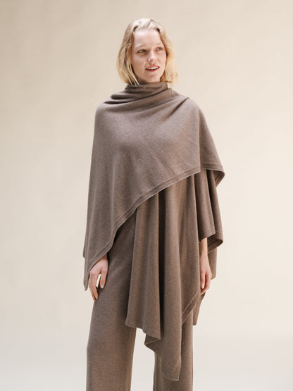 Long cape, cashmere blend, photo 6
