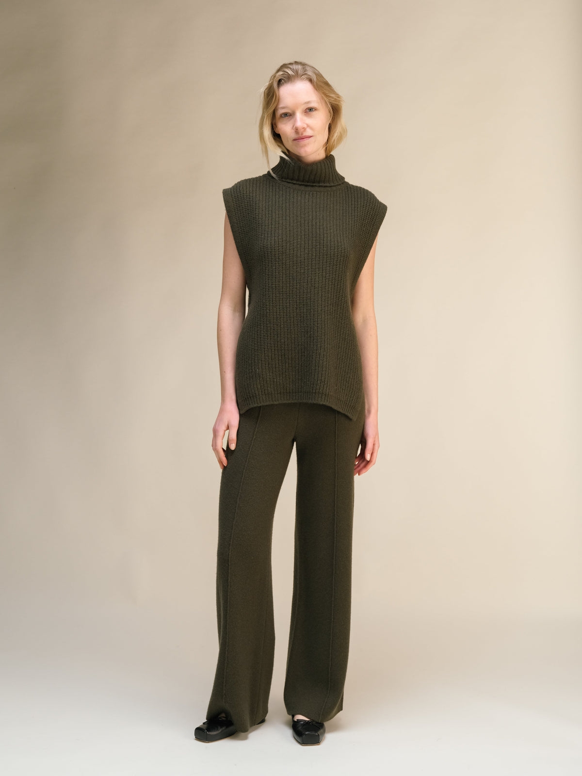 Wide-leg trousers, cashmere blend, photo 9