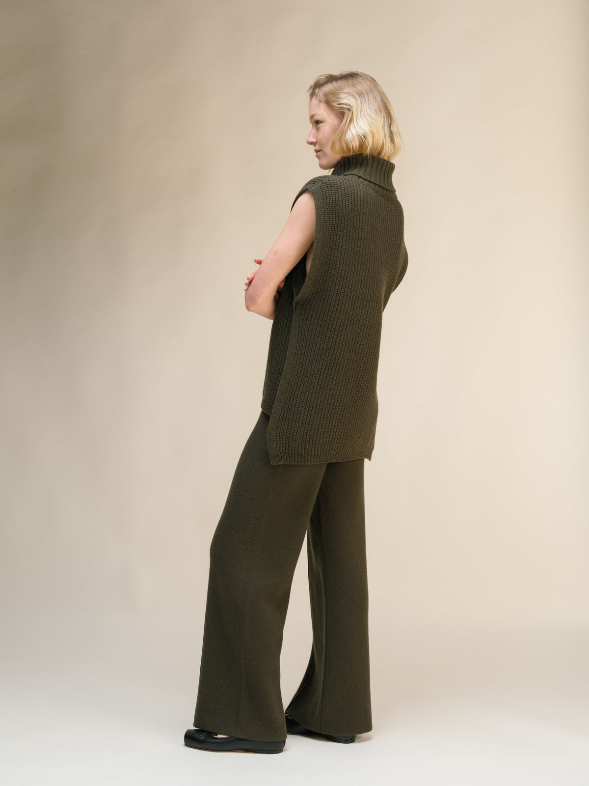 Wide-leg trousers, cashmere blend, photo 11