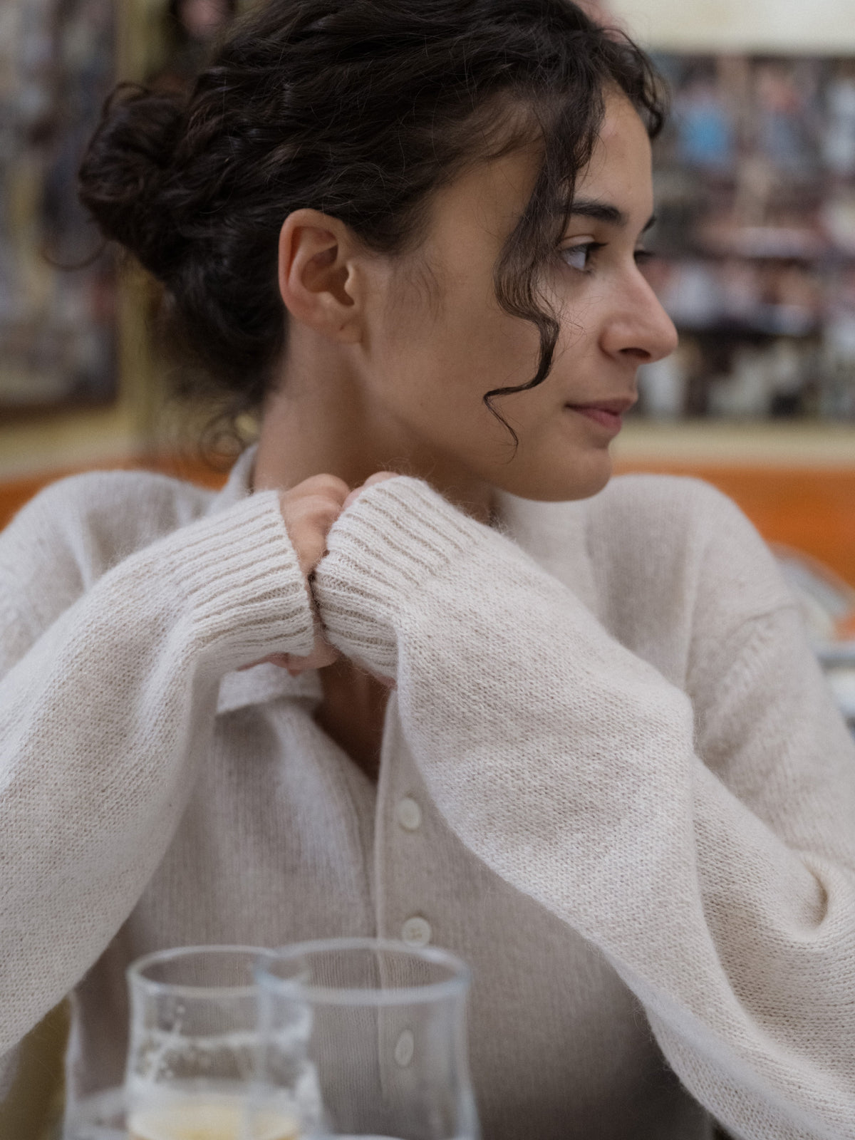 Pull polo, mélange mohair, photo 6