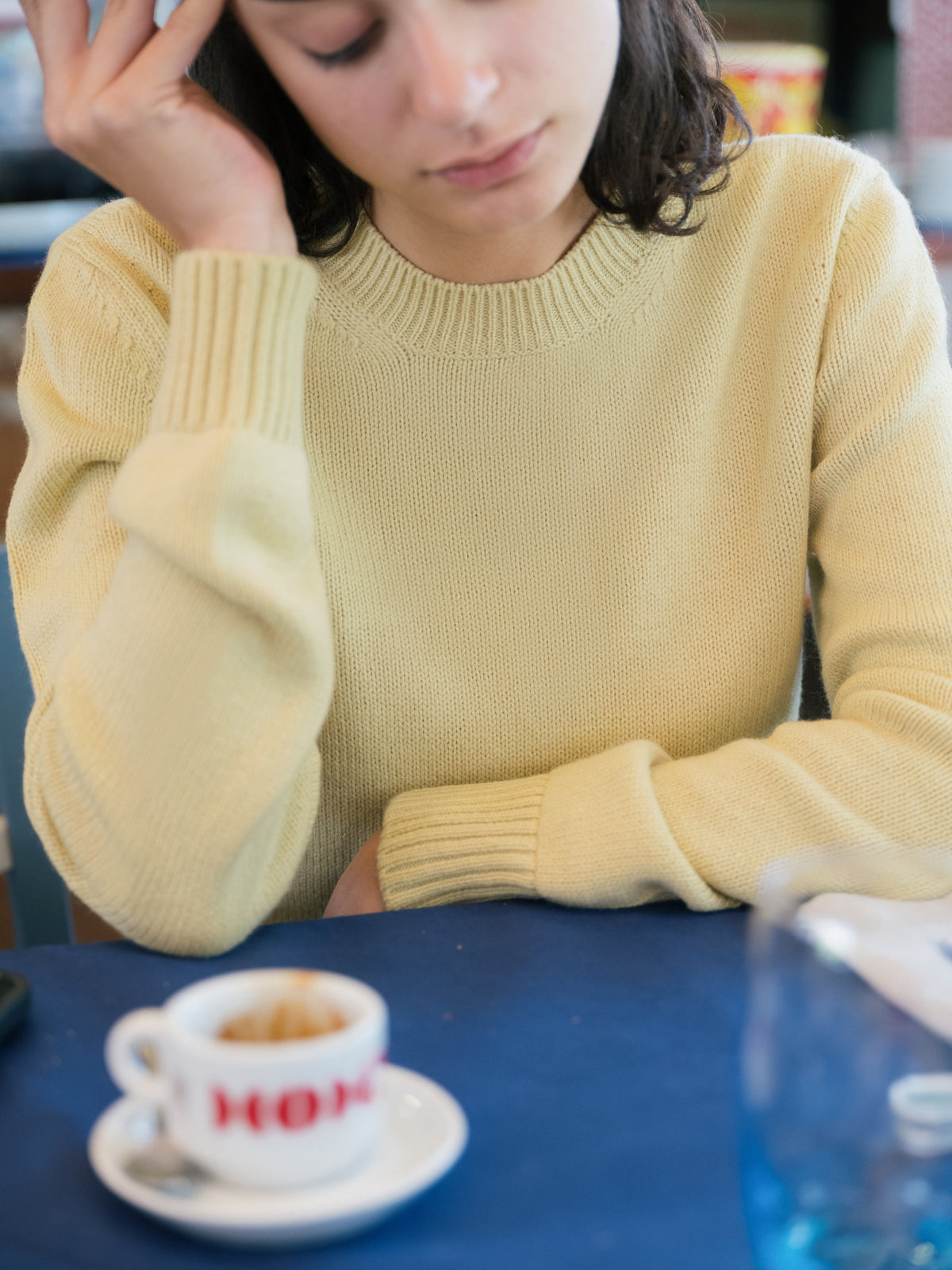 Pull col rond en pur cachemire, photo 9