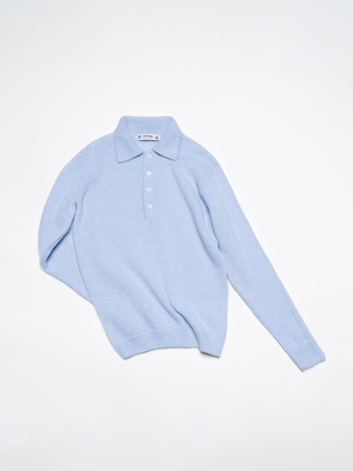 Pull polo, mélange mohair, photo 2
