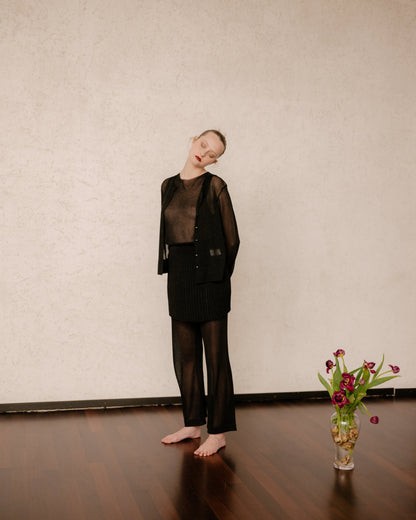 Pantalon pailleté noir, photo 2