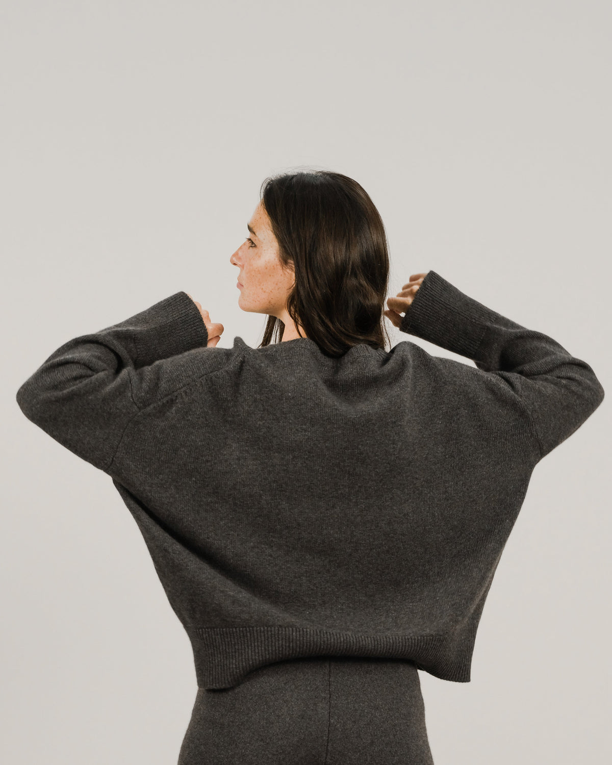 Pull col rond décontracté, mélange cachemire, photo 18