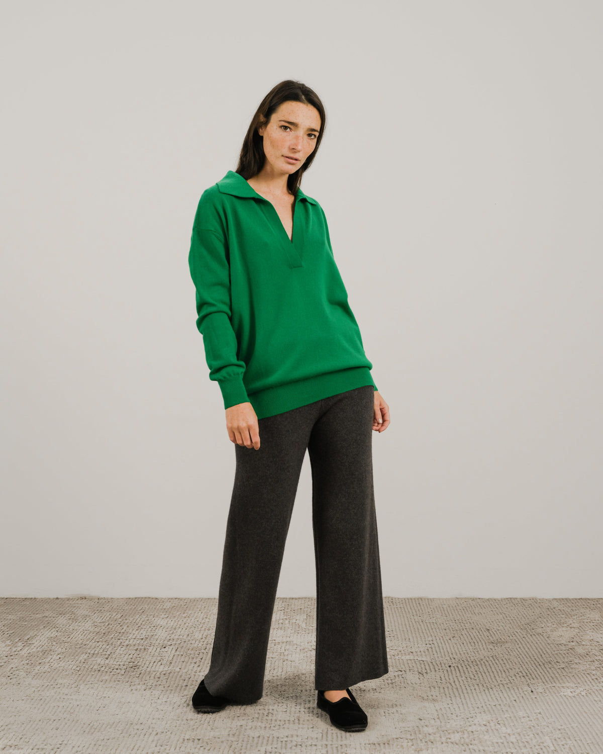 Pull col polo, mélange cachemire, photo 12