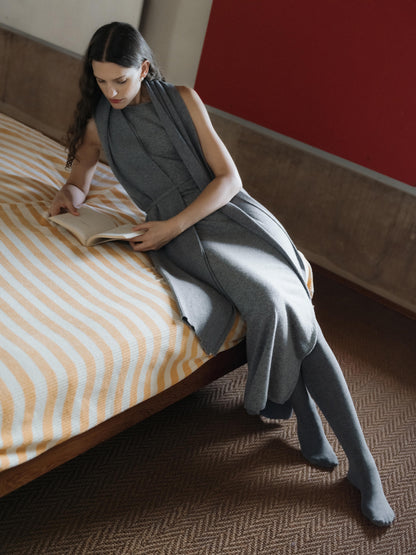 Vestido de cuello barco, mezcla de cachemira, foto 5