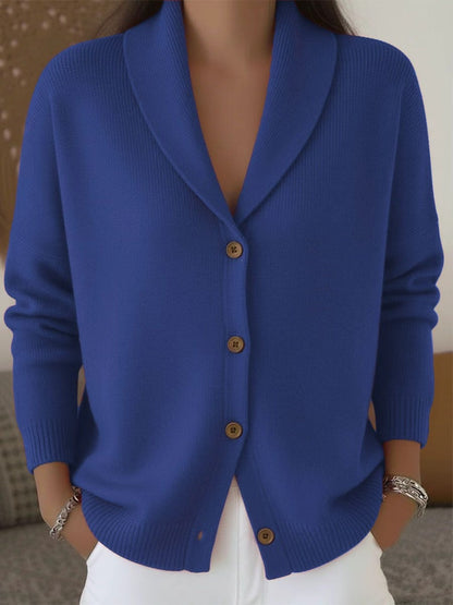 Women's Thin Knit Buttoned Cardigan - VoltElan