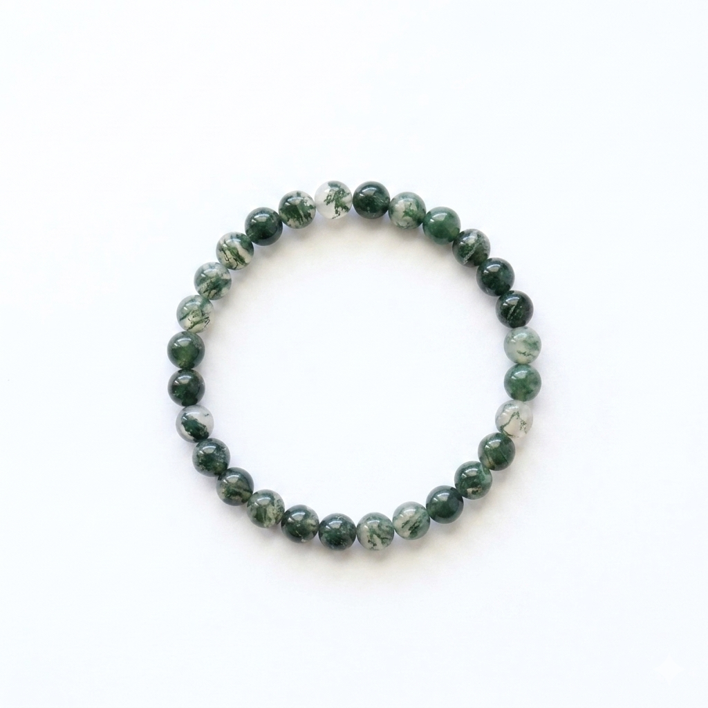 Bracelet en Agate mousse, photo 3