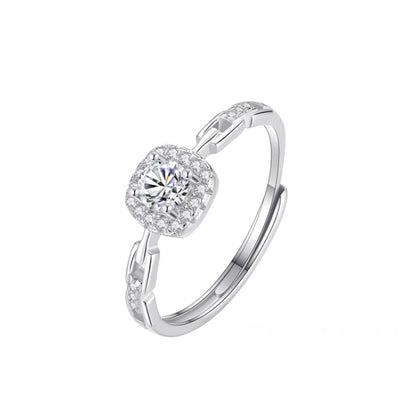Bague Argent Pur Zircon Femme