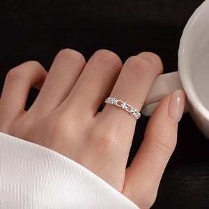 Bague Fleuri Ajoure Femme