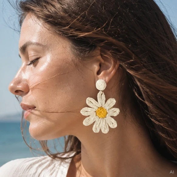 Pendants d'oreilles Sun Kissed Bloom, photo 1