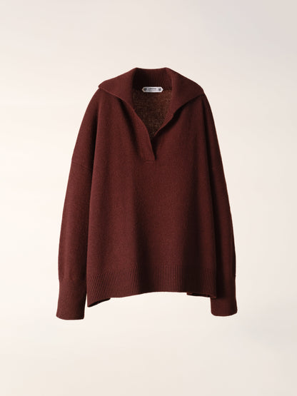 Pull maxi col polo, mélange cachemire, photo 12