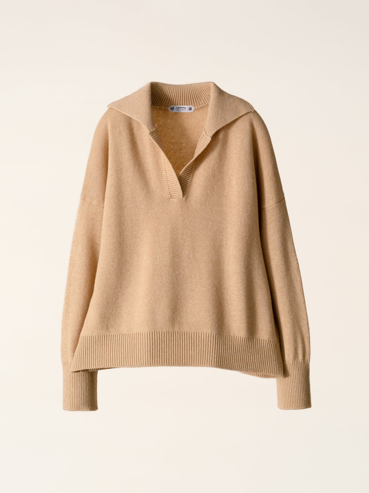 Pull maxi col polo, mélange cachemire, photo 14
