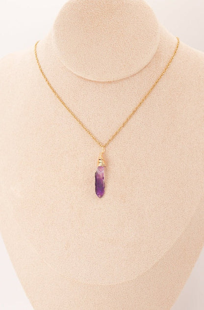 Pendentif Pépite d'Améthyste brute, photo 5