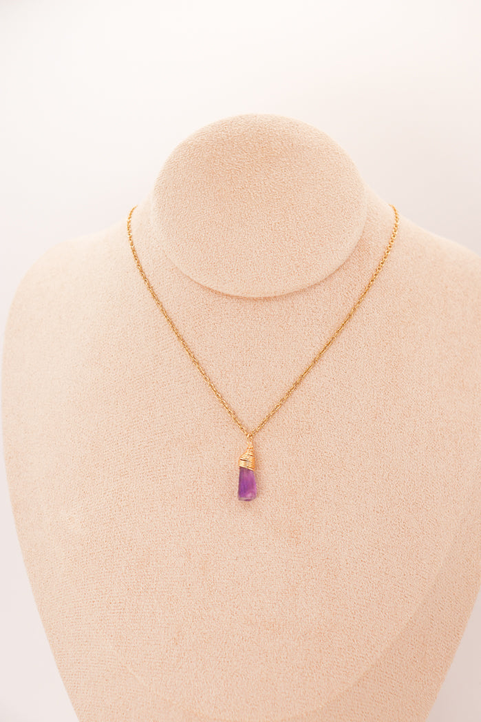 Pendentif Pépite d'Améthyste brute, photo 1