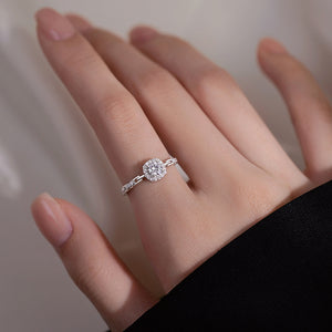 Bague Argent Pur Zircon Femme