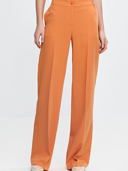 Pantalon large à plis orange, photo 1