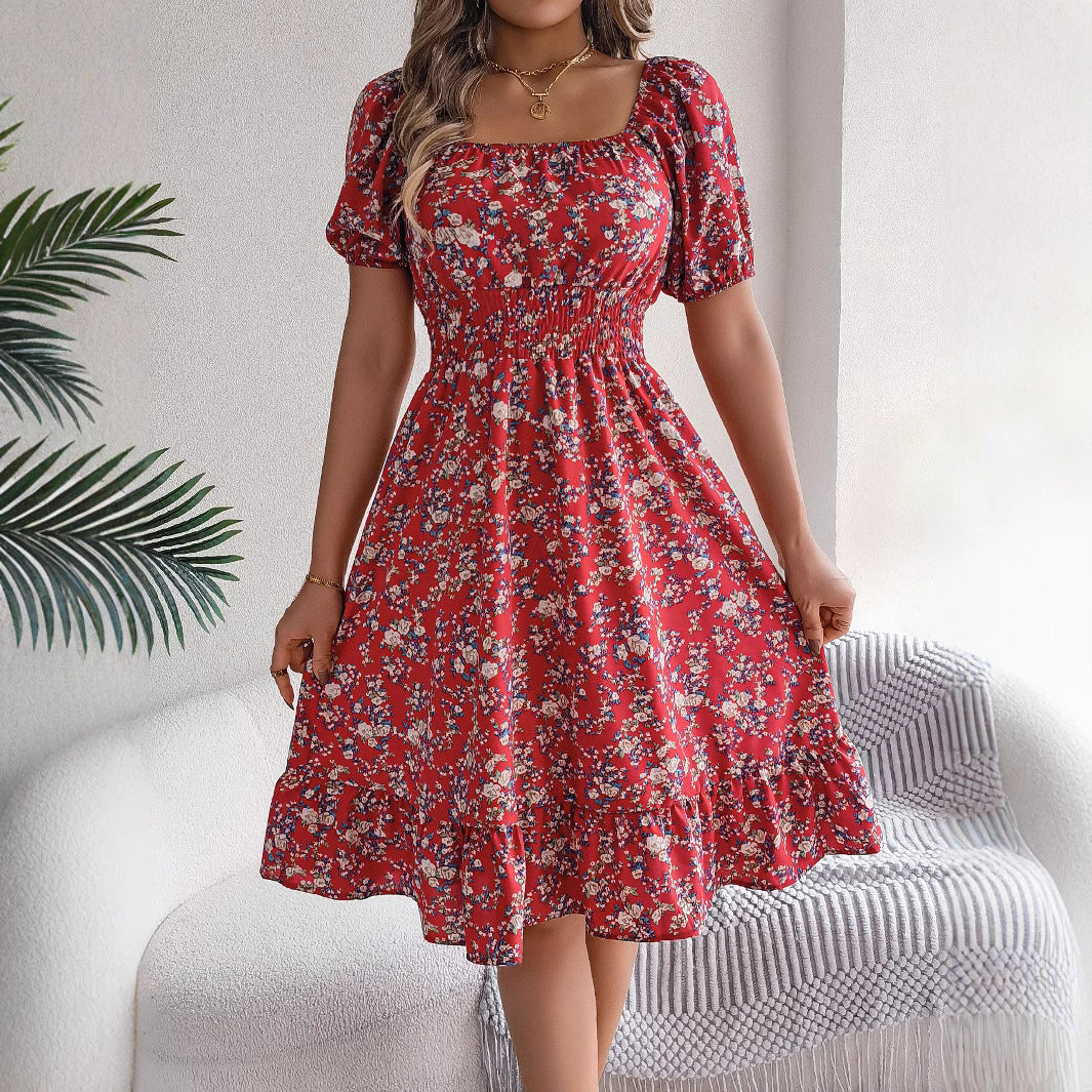 Robe d’Été à Imprimé Floral - VoltÉlan