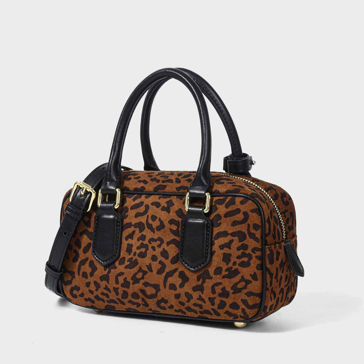 Mini sac Boston femme en simili-cuir