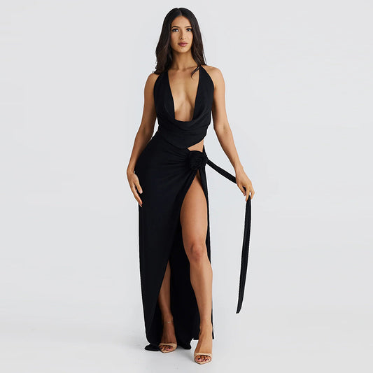 Robe Échancrée Élégante - Robe Femme Décolletée Chic | VoltElan
