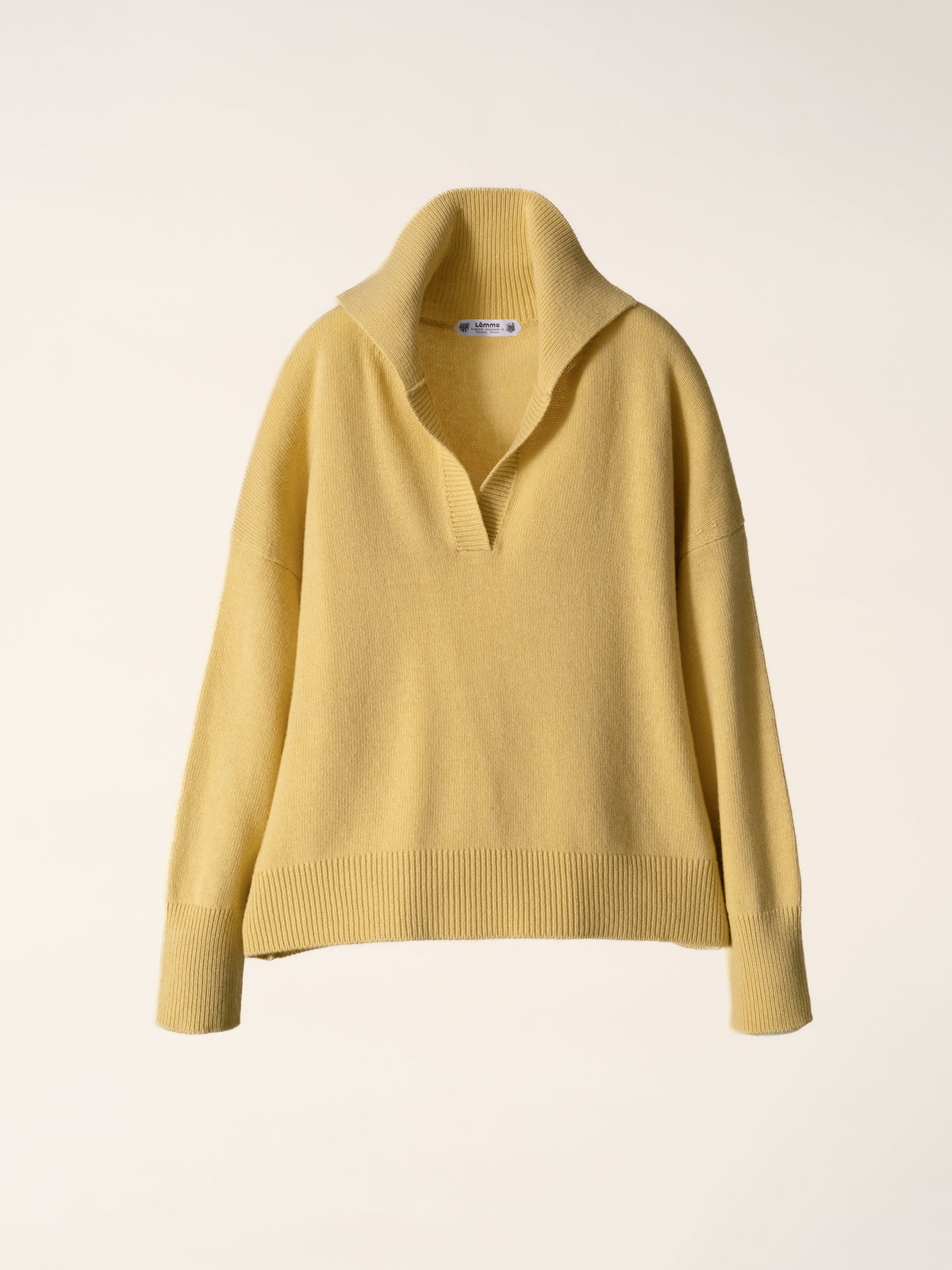 Pull maxi col polo, mélange cachemire, photo 3