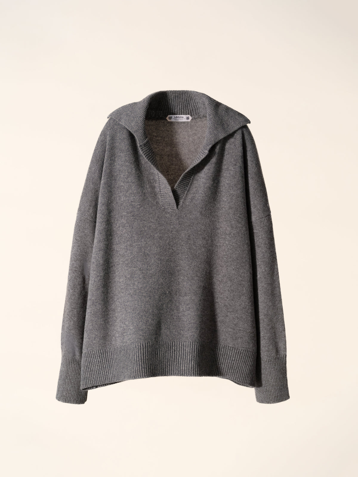 Pull maxi col polo, mélange cachemire, photo 18