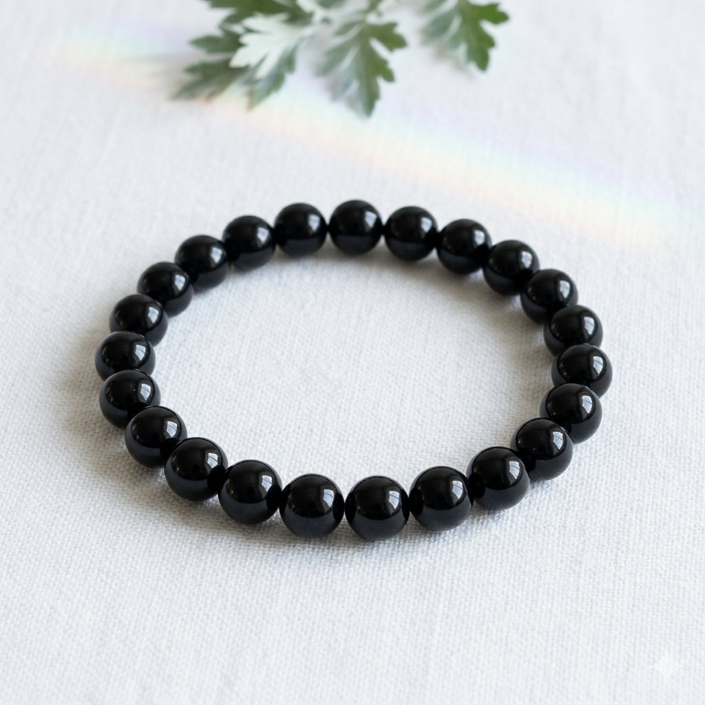 Bracelet en Obsidienne noire, photo 4