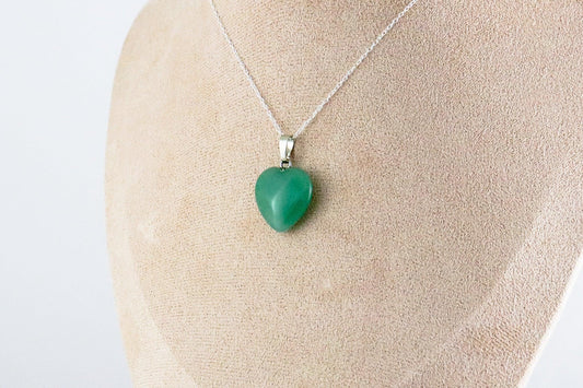 Pendentif Coeur en Aventurine verte, photo 1