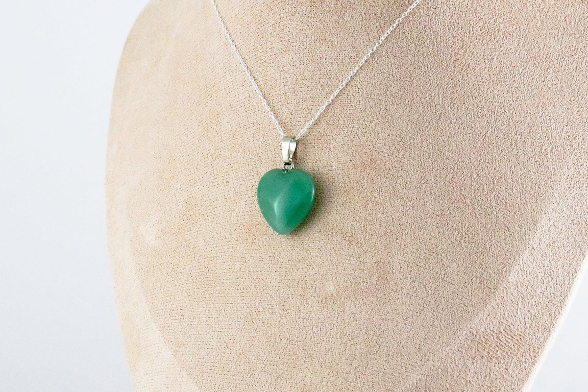Pendentif Coeur en Aventurine verte, photo 1