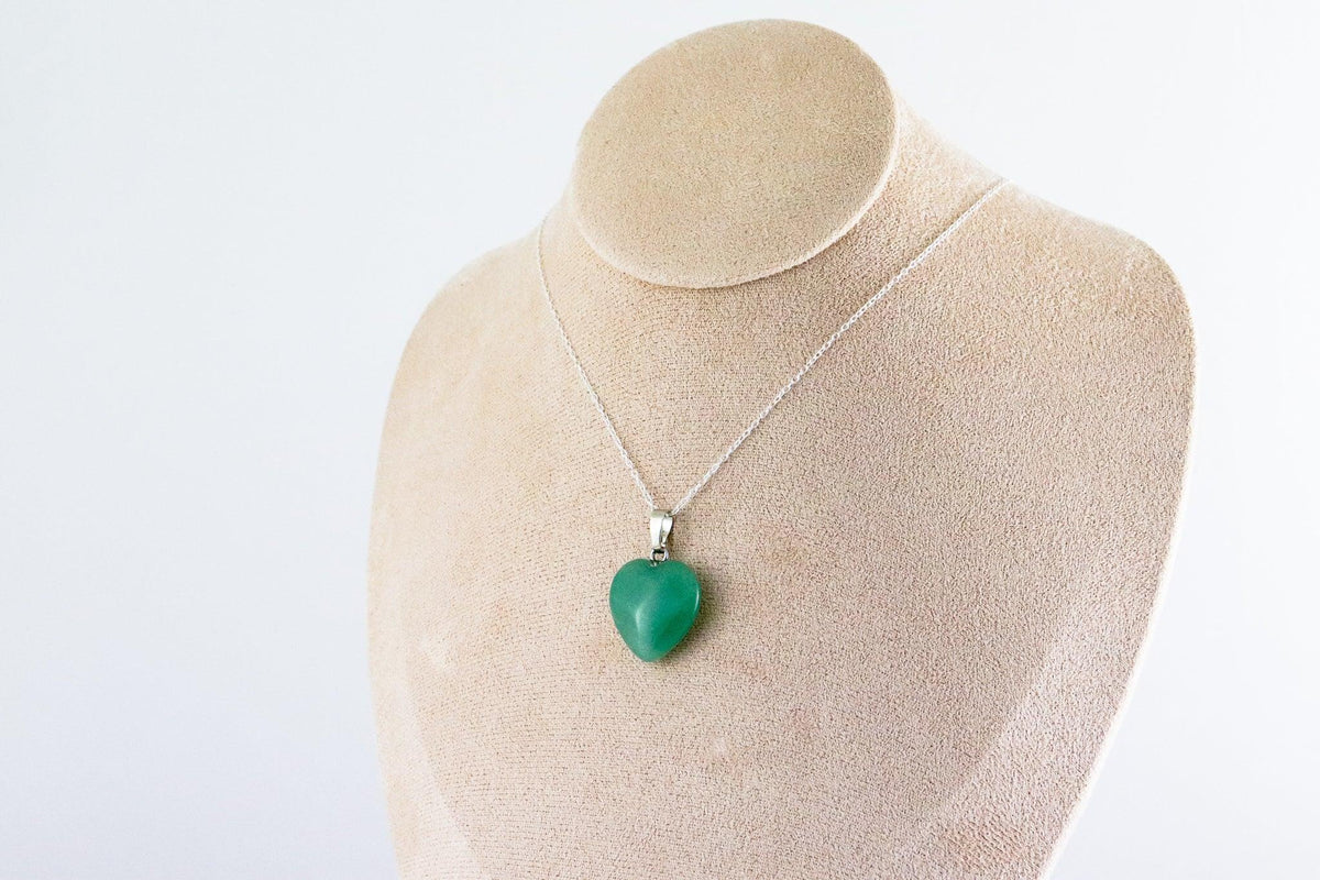Pendentif Coeur en Aventurine verte, photo 2
