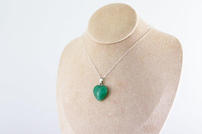 Pendentif Coeur en Aventurine verte, photo 2