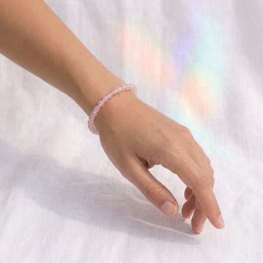 Bracelet en Quartz Rose, photo 1
