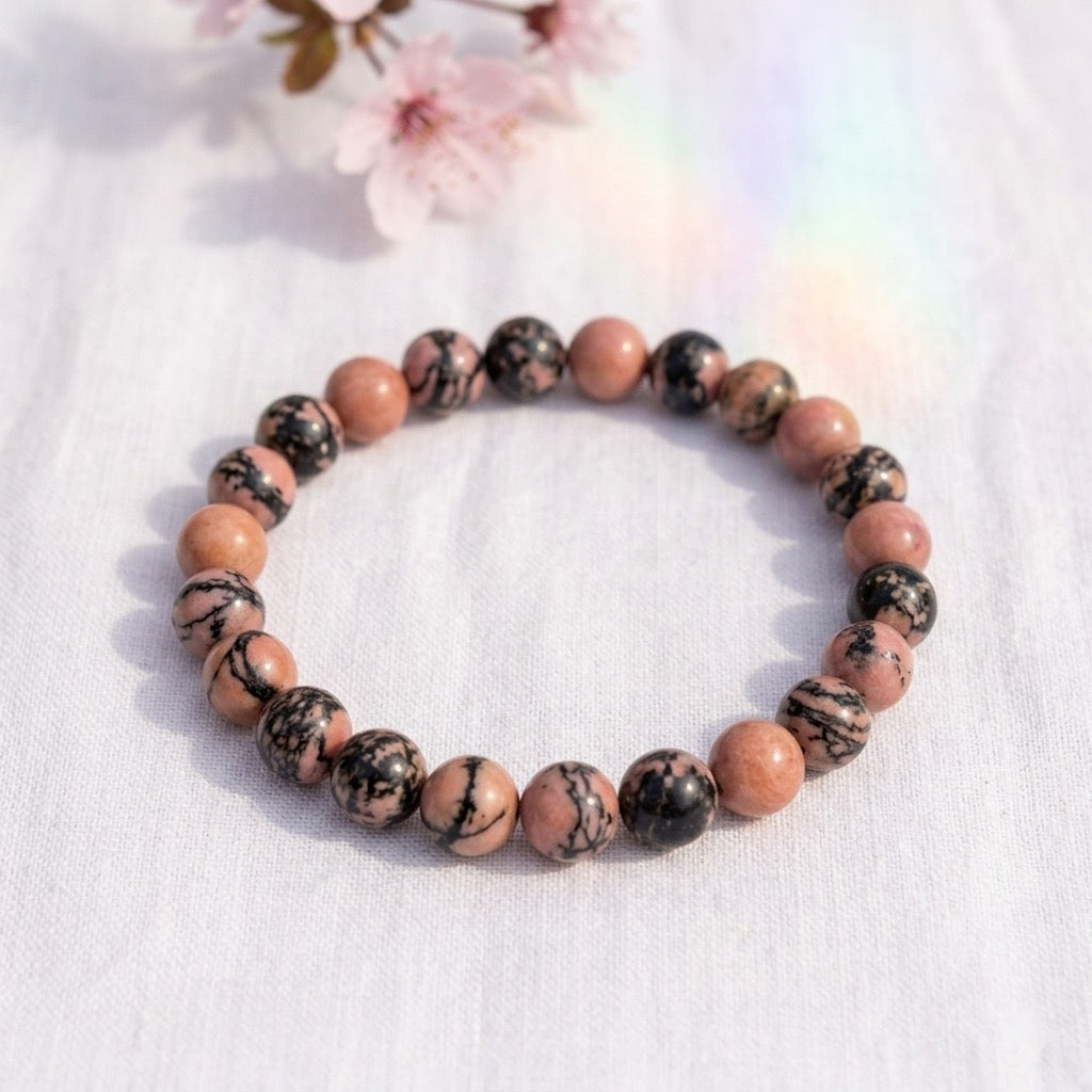 Bracelet en Rhodonite, photo 4